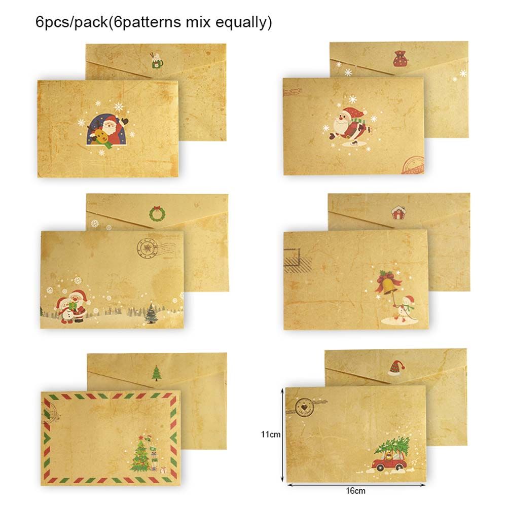 Letter Envelope Kraft - DIY, ensemble de 6 pièces :