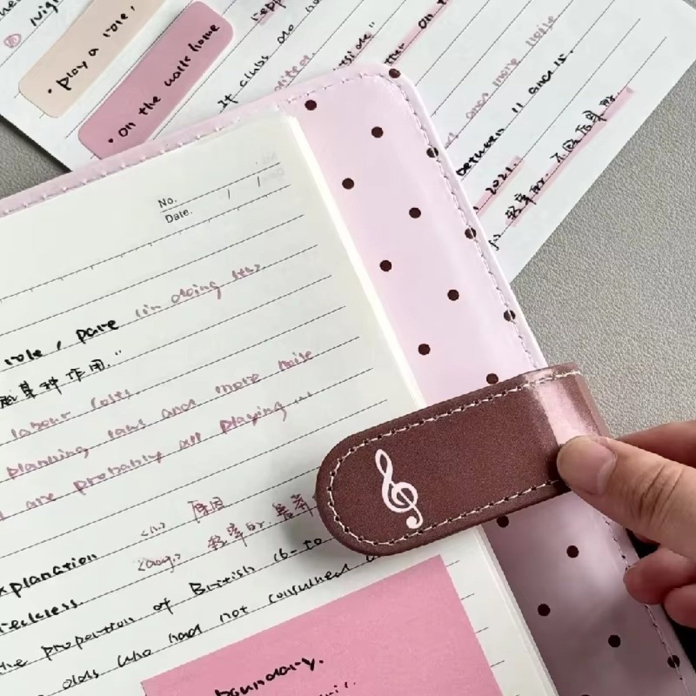 Notebook Dotted A5 - Carnet classeur à pois en cuir