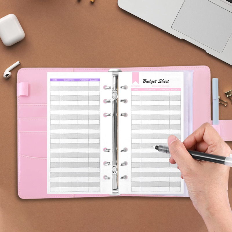 Classeur de budget A6 en cuir  - Planner Weekly Budget avis et prix